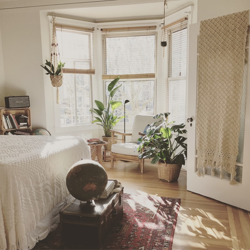 studio apartment bedroom