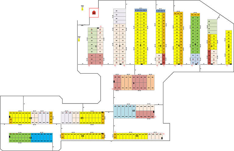 Layout of Storage Facility on Hwy 51 in Janesville, WI