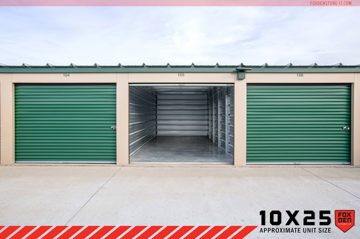 10 x 25 Storage Unit in Janesville, WI on HWY 14